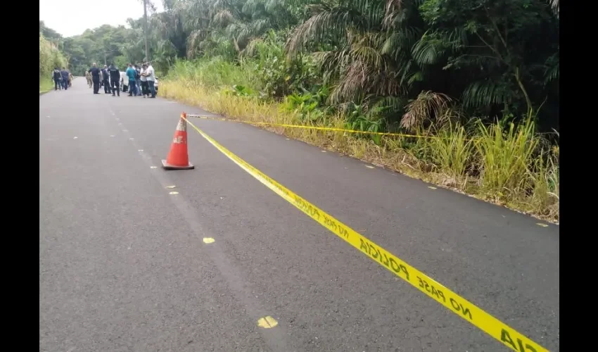 Área donde fue encontrado el cuerpo. 